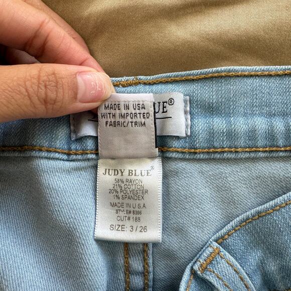 Judy Blue Super Flared Jeans Womens 3 26 High Waist Medium Wash 8396 - Picture 6 of 7